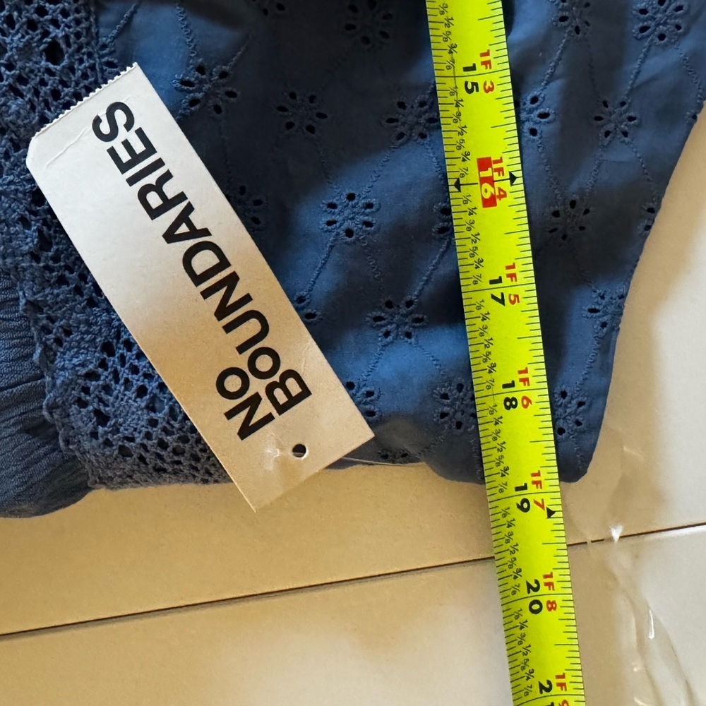 No Boundaries Blue Eyelet Dress NWT - Picture 7 of 7